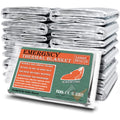 4Pcs Emergency Mylar Thermal Blanket Foil Space Blanket Designed for NASA Body Warmer Outdoor First Aid Camping Hiking Travel