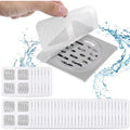 Disposable Hair Drain Catcher Mesh Anti-Blocking Filter Floor Drains Sticker Shower Cover Kitchen Bathroom Sink Strainer Stopper