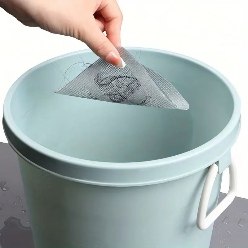 Disposable Hair Drain Catcher Mesh Anti-Blocking Filter Floor Drains Sticker Shower Cover Kitchen Bathroom Sink Strainer Stopper