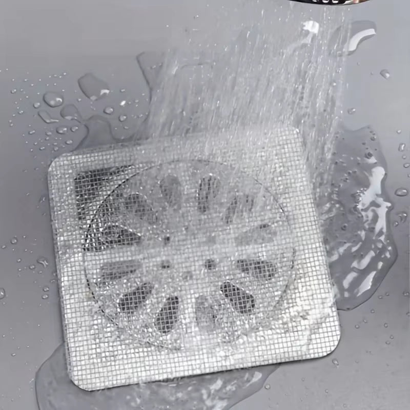 Disposable Hair Drain Catcher Mesh Anti-Blocking Filter Floor Drains Sticker Shower Cover Kitchen Bathroom Sink Strainer Stopper